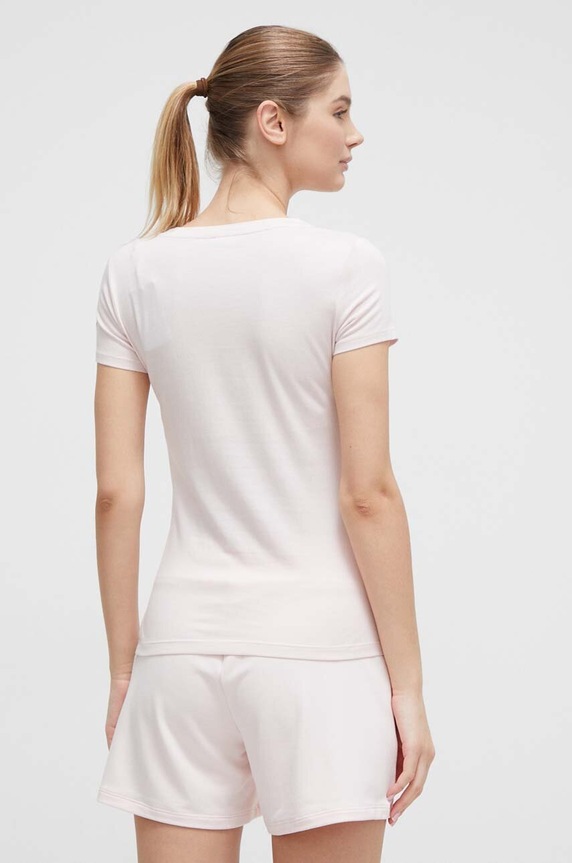Ρούχα Μπλουζάκι EA7 Emporio Armani 8NTT65.TJDQZ ροζ