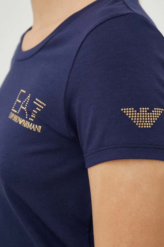 EA7 Emporio Armani t-shirt 8NTT65.TJDQZ granatowy