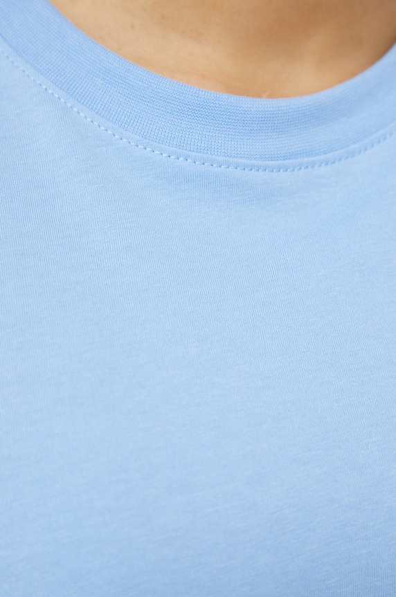 Pieces t-shirt bawełniany 17086970.VistaBlue niebieski