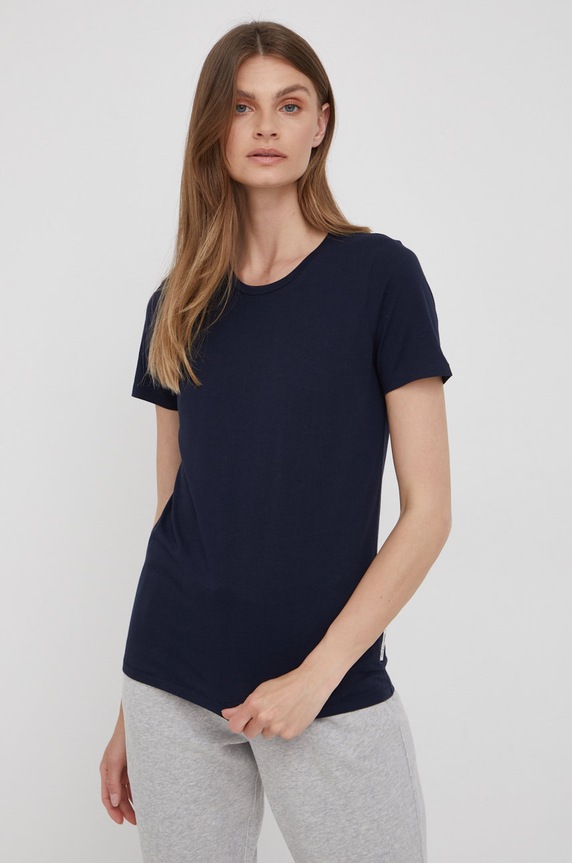 Marc O'Polo t-shirt bawełniany bawełna granatowy 5000009469