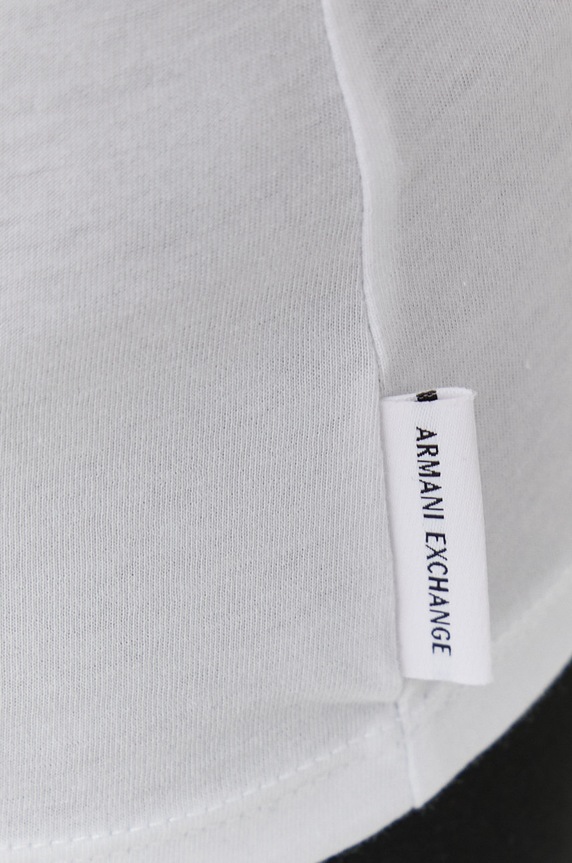 Armani Exchange pamut póló 8NYTDH.YJ16Z.NOS fehér