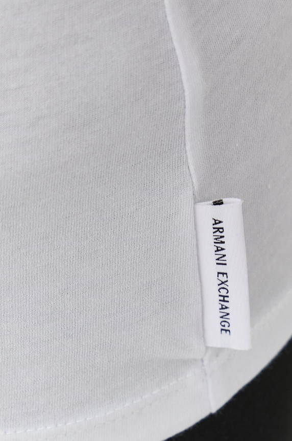 Armani Exchange pamut póló 8NYTDH.YJ16Z.NOS fehér