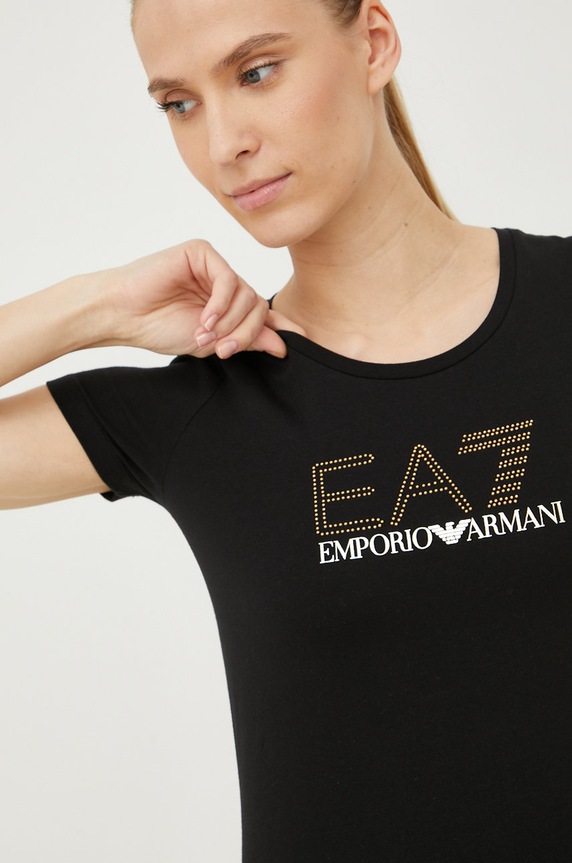 EA7 Emporio Armani tricou negru 8NTT24.TJ2HZ.NOS
