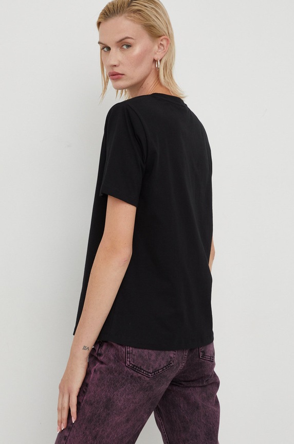 Îmbrăcăminte Gestuz tricou din bumbac 10905060.NOOS negru