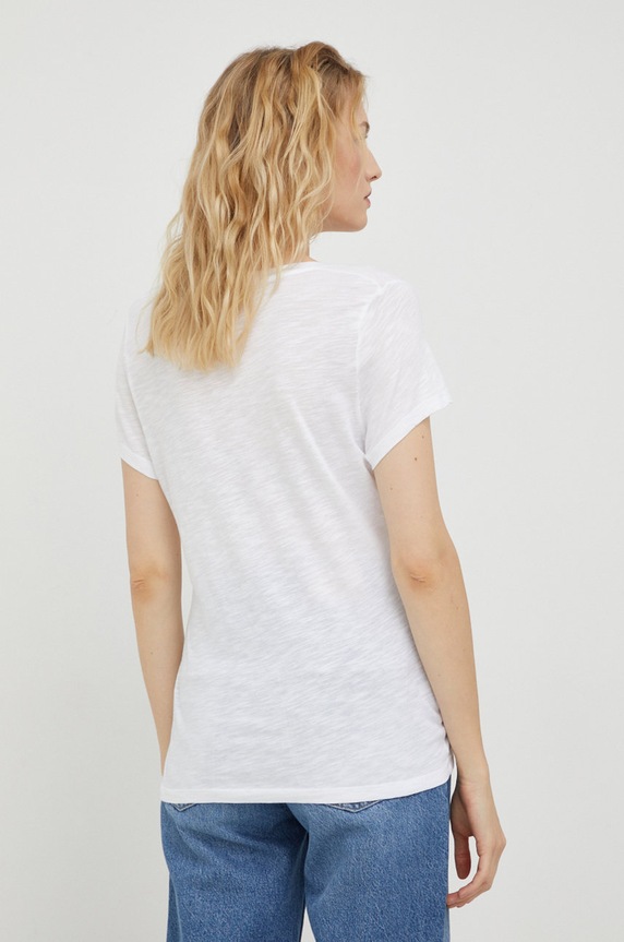 Odjeća Majica kratkih rukava American Vintage T-SHIRT MC COL U JAC48 bijela