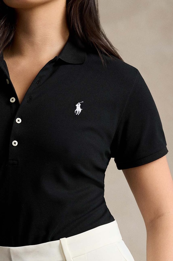 Ρούχα Πόλο Polo Ralph Lauren 211870245005 μαύρο