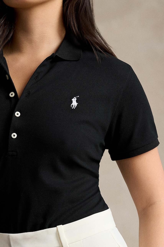 Ρούχα Πόλο Polo Ralph Lauren 211870245005 μαύρο