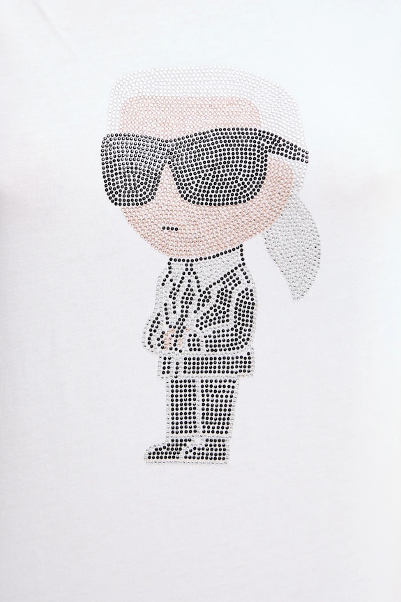 Karl Lagerfeld pamut póló 230W1770 fehér