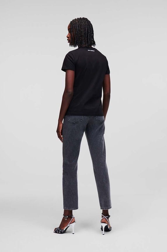 Karl Lagerfeld tricou din bumbac 230W1772 negru AA00