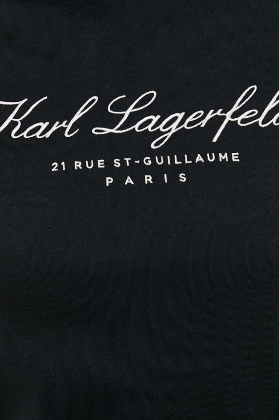 Bavlněné tričko Karl Lagerfeld 231W1701 černá