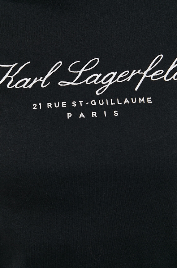 Bavlněné tričko Karl Lagerfeld 231W1701 černá