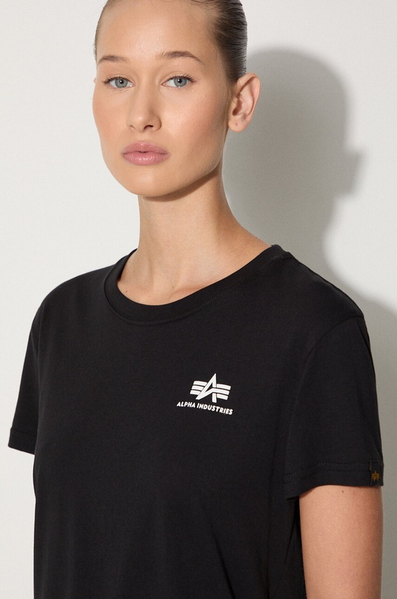 Alpha Industries cotton T-shirt Basic black 196054.03