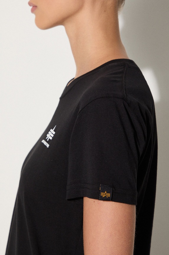 Alpha Industries cotton T-shirt Basic 196054.03 black