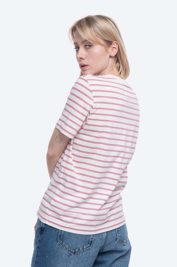 Clothing Wood Wood cotton T-shirt Mia T-shirt 10112507.2222 beige