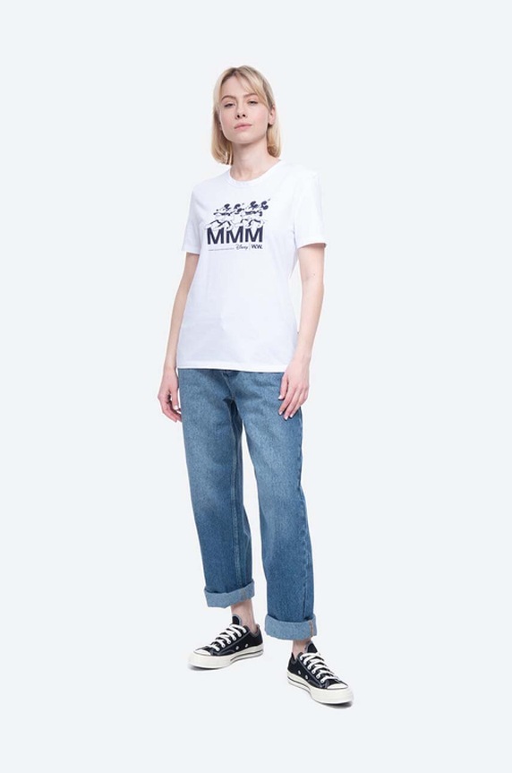 Wood Wood t-shirt in cotone Aria T-shirt 12022500.2434 bianco AA00