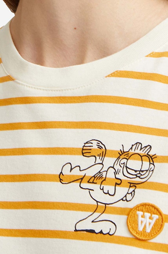 Clothing Wood Wood cotton T-shirt Wood Wood x Garfield 30042502.2222 white