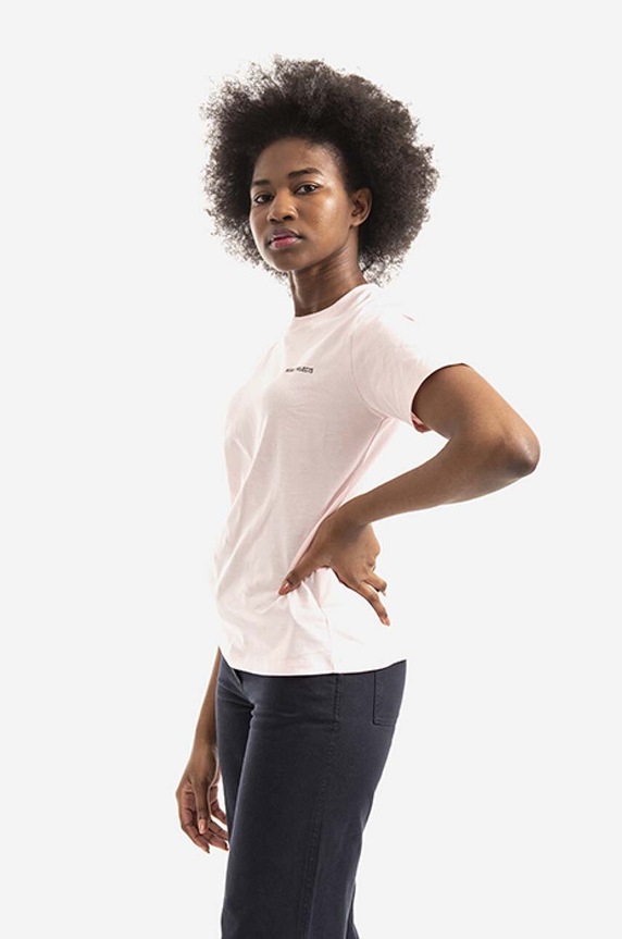 Norse Projects cotton t-shirt Gro Logo NW01.0077.5507 pink