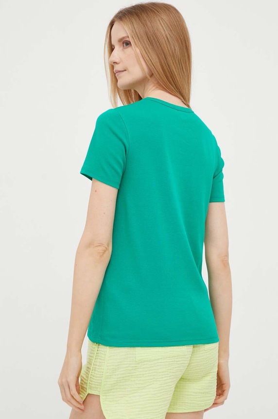 Ruházat United Colors of Benetton pamut póló 3GA2E16A0.108.. zöld