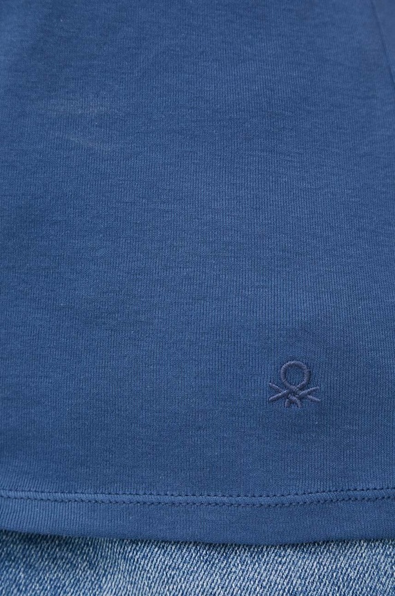 United Colors of Benetton t-shirt bawełniany 3GA2E4230.217. niebieski