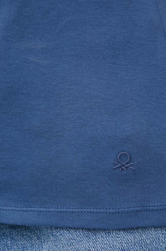 United Colors of Benetton t-shirt bawełniany 3GA2E4230.217. niebieski