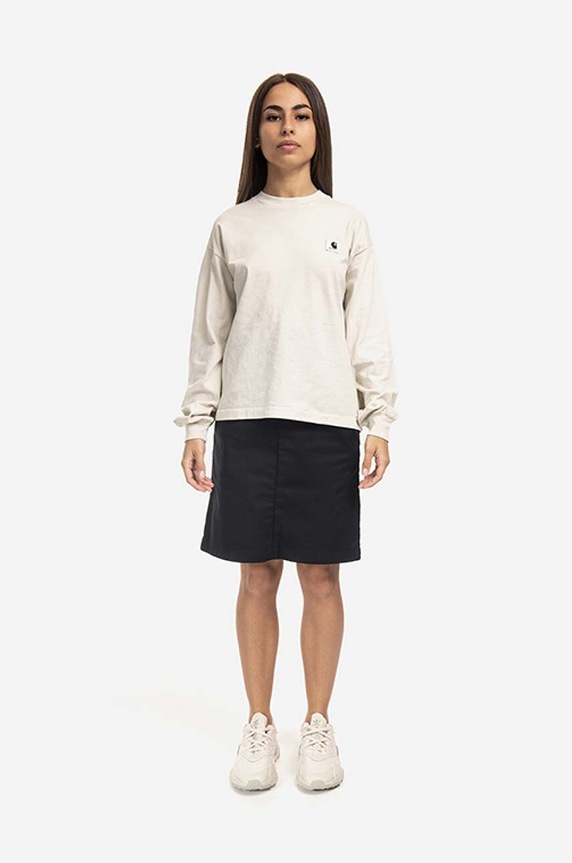 Carhartt WIP cotton longsleeve top I029962.NATURAL beige AA00