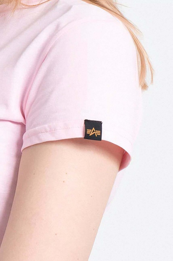 Alpha Industries t-shirt in cotone New Basic T Wmn 196051.491 rosa