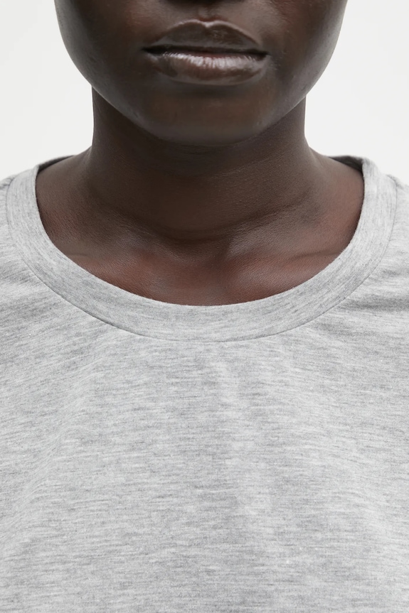 Samsoe Samsoe t-shirt in cotone grigio F00012050