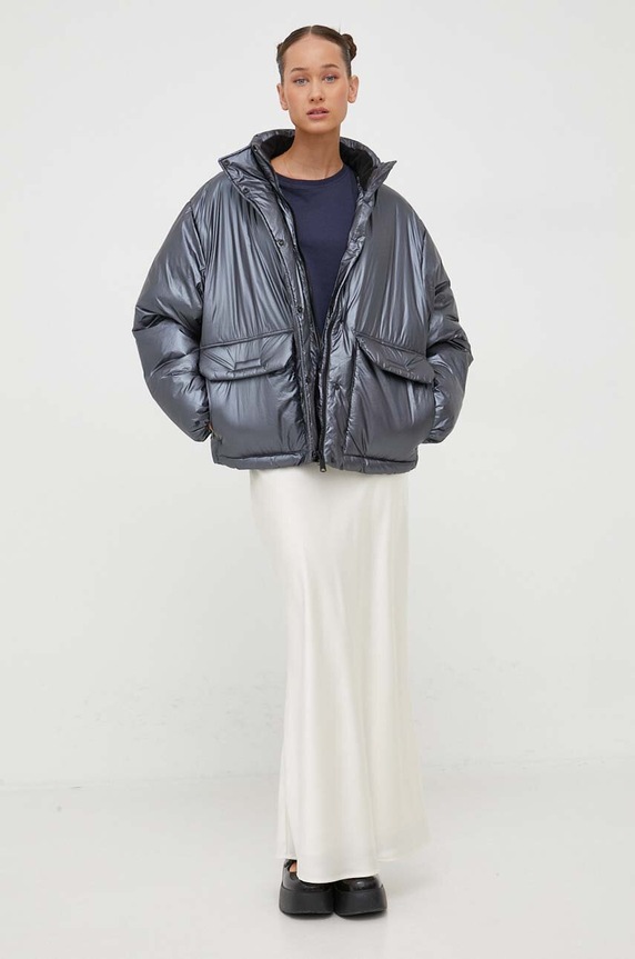 Tommy Jeans t-shirt bawełniany DW0DW14616.NOS granatowy AA00