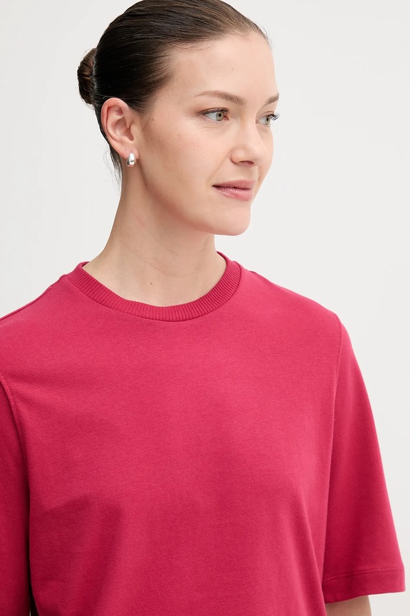 Pamučna majica United Colors of Benetton roza 3BL0E17G5