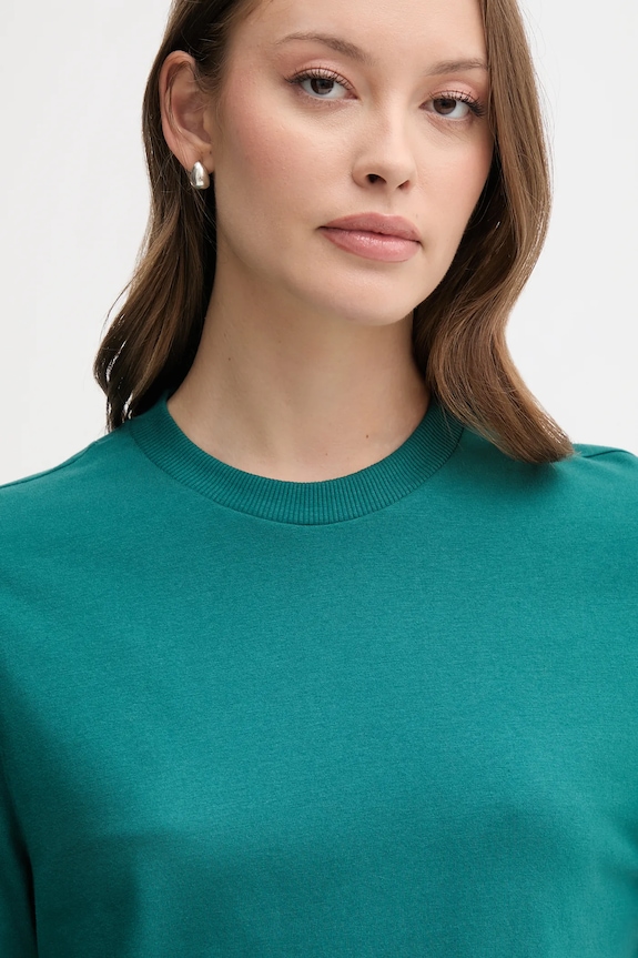 United Colors of Benetton tricou din bumbac turcoaz 3BL0E17G5