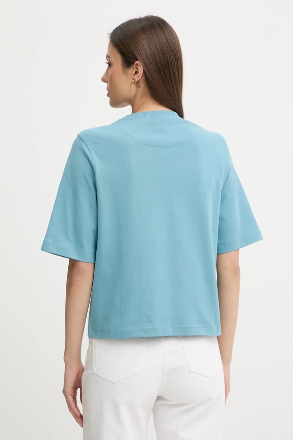 Oblečenie Bavlnené tričko United Colors of Benetton 3BL0E17G5 modrá