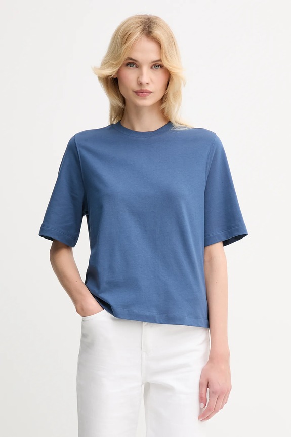 Βαμβακερό μπλουζάκι United Colors of Benetton κανονικό μπλε 3BL0E17G5