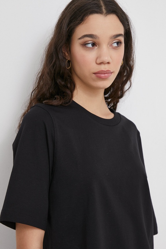 United Colors of Benetton t-shirt bawełniany czarny 3BL0E17G5