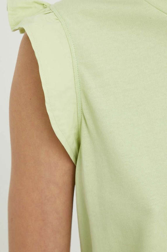 Βαμβακερό μπλουζάκι Marc O'Polo M43232850063 πράσινο