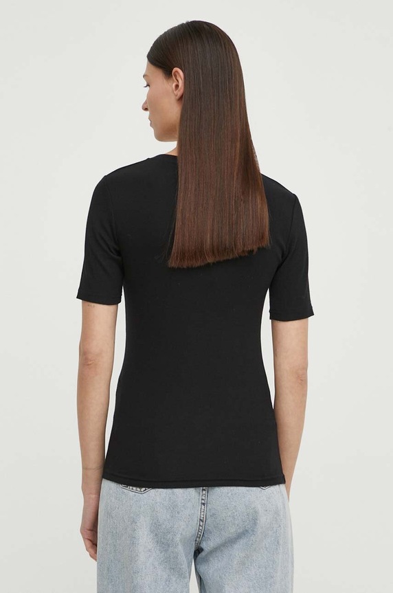 Ruházat Samsoe t-shirt SAALEXO F10000005 fekete