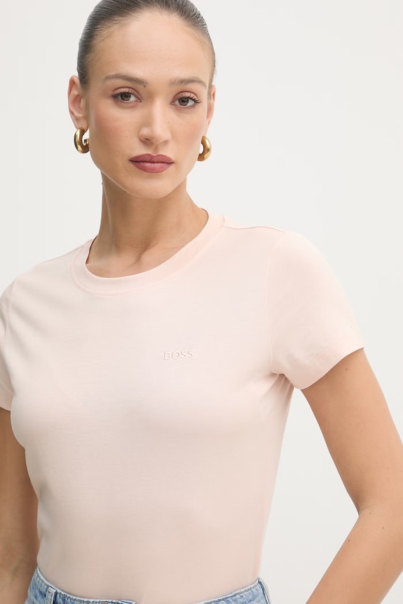 Odzież BOSS Orange T-shirt basic damski bawełniany C Esogo 1 50506973 pomarańczowy