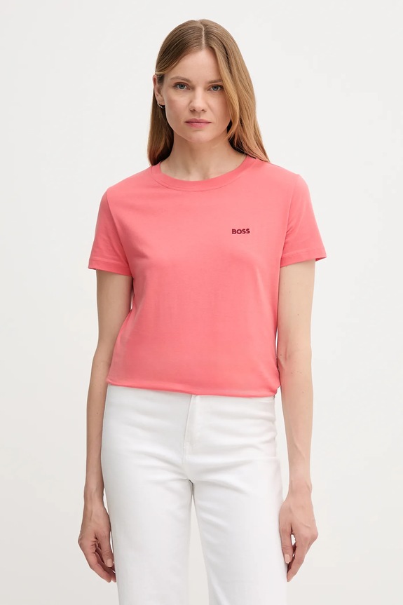 BOSS Orange T-shirt basic damski bawełniany C Esogo 1 bawełna pomarańczowy 50506973