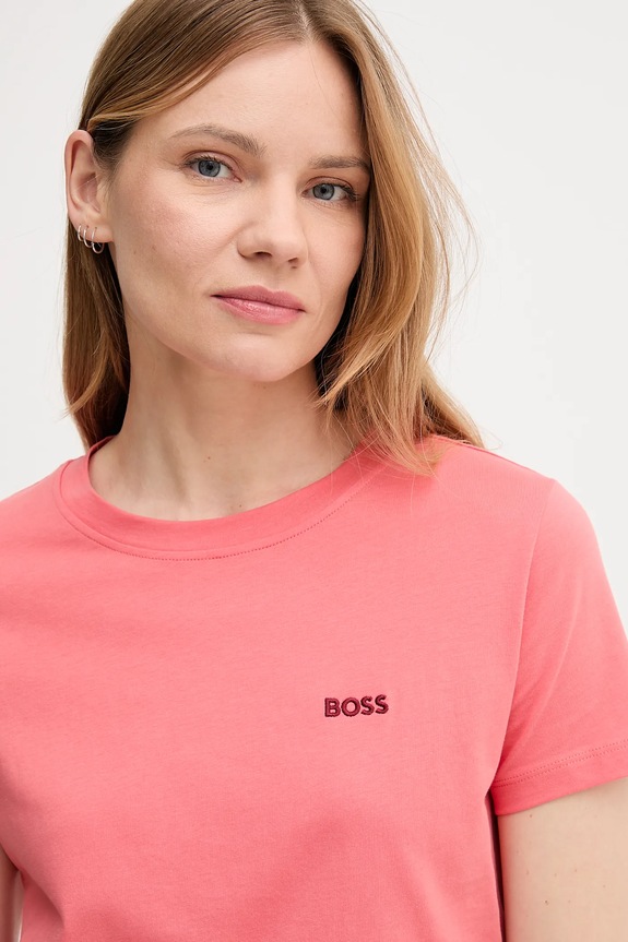 Odzież BOSS Orange T-shirt basic damski bawełniany C Esogo 1 50506973 pomarańczowy