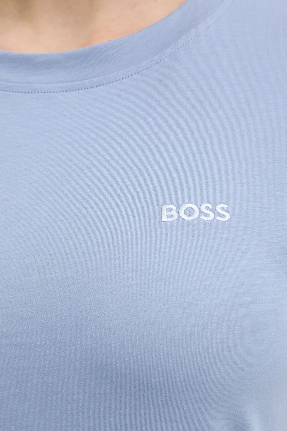 BOSS Orange basic tričko dámske bavlnené C Esogo 1 50506973 modrá