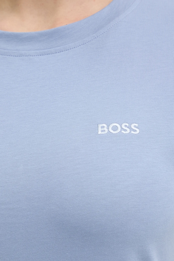 BOSS Orange basic tričko dámske bavlnené C Esogo 1 50506973 modrá