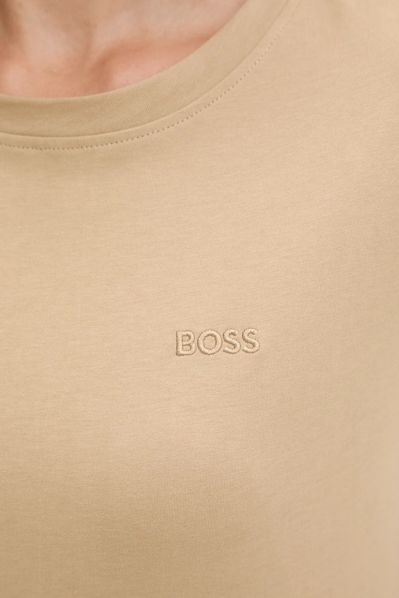 BOSS Orange tricou basic de damă din bumbac C Esogo 1 bej 50506973