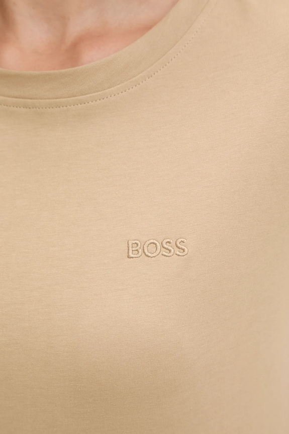 BOSS Orange tricou basic de damă din bumbac C Esogo 1 bej 50506973