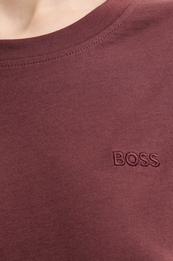 BOSS Orange basic tričko dámske bavlnené C Esogo 1 50506973 hnedá