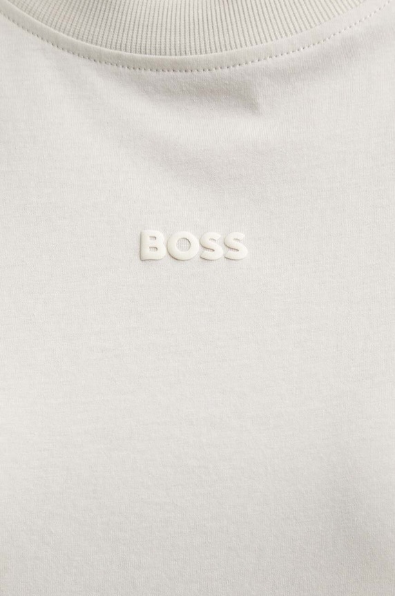 Bavlnené tričko Boss Orange C Enis Small Logo béžová 50523256