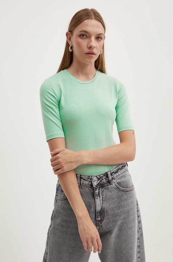 HUGO tricou Darnelia uni verde 50515019