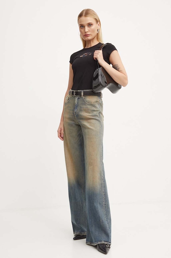 Diesel t-shirt T-ANGIE A06268.0AFAA nero AA00