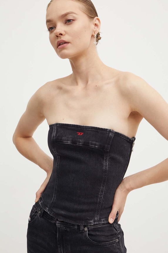 Diesel farmer top DE-VILLE ujjatlan fekete A12774.09I30