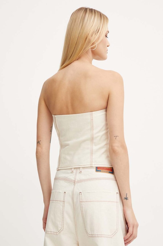 Abbigliamento Diesel top in cotone DE-VILLE A12774.0GRDQ beige