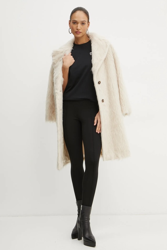 Βαμβακερό μπλουζάκι Karl Lagerfeld IKON A1W17025 μαύρο SS25