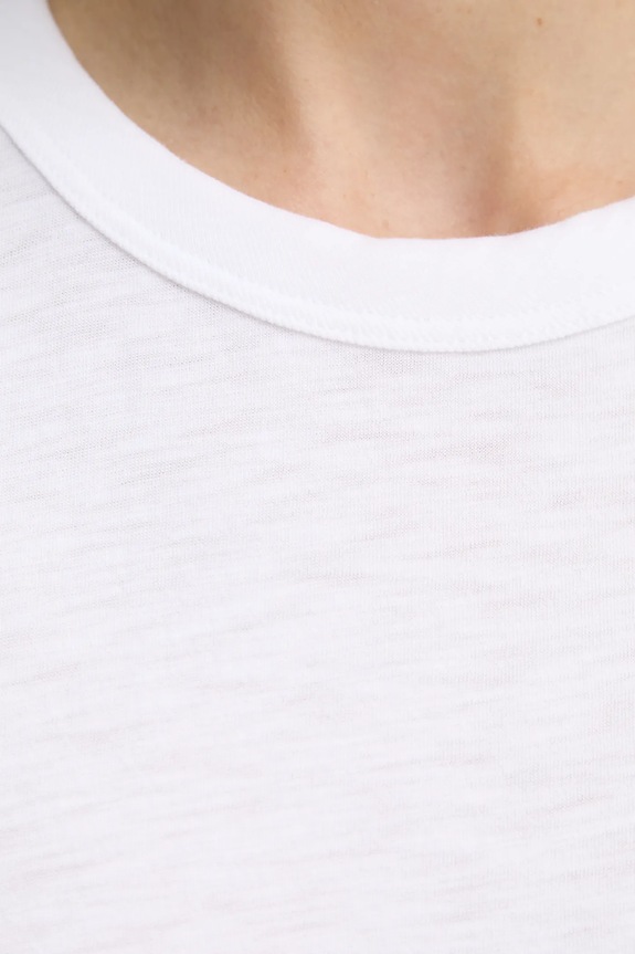 Bavlnené tričko Rag & Bone W272C32CH biela